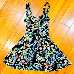 Volcom Mini cotton sexy summer dress  XS 0 skater sundress